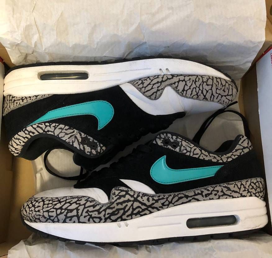 atmos × Nike Air Max 1 Premium Retro "Elephant/Safari" (2017)