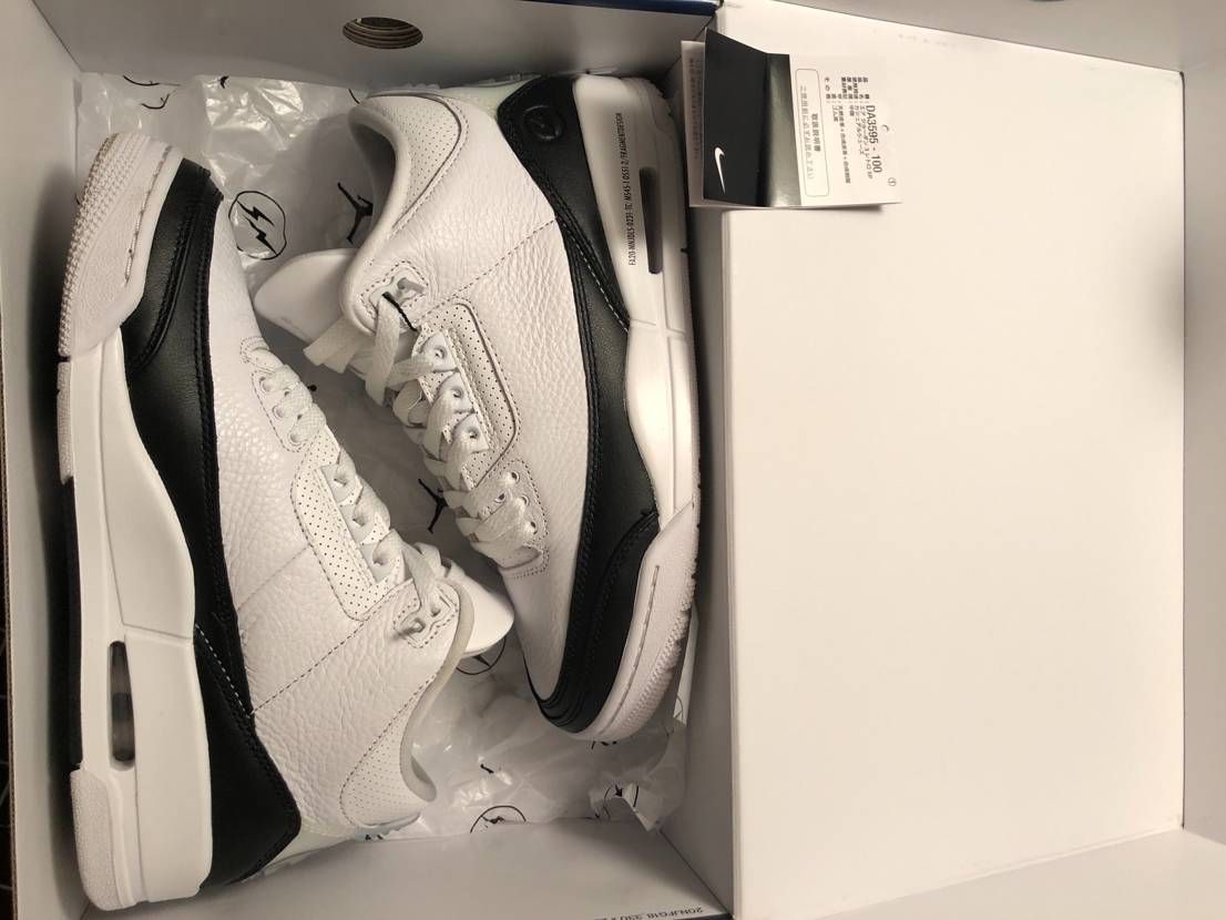 Fragment × Nike Air Jordan 3 "White/Black"
