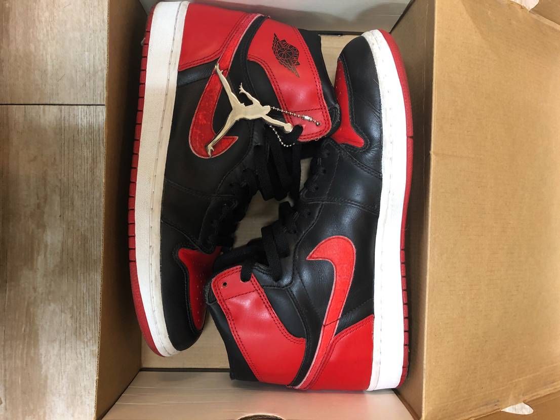 Nike Air Jordan 1 Retro High "Black Varsity Red/Bred"(2001)