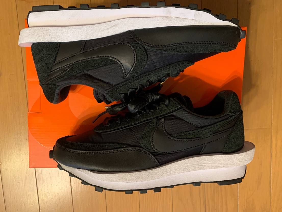 sacai × Nike LDV Waffle "Triple Black"