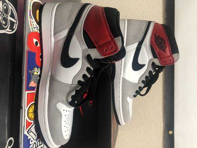 Nike Air Jordan 1 High OG "White/Black/Light Smoke Grey"