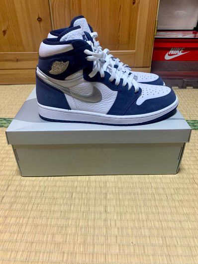 Nike Air Jordan 1 High OG CO.JP "White/Midnight Navy" (2020)(ブリーフケースなし)
