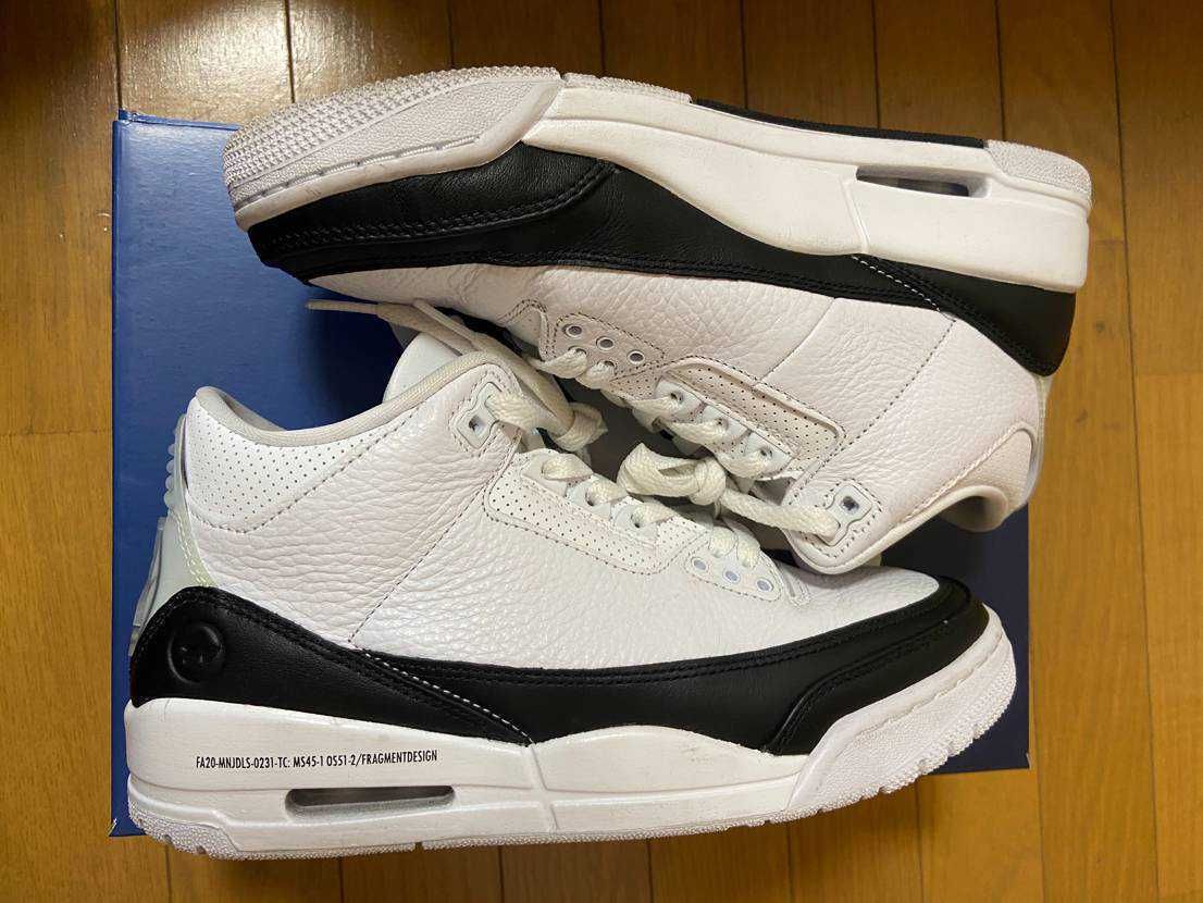 Fragment × Nike Air Jordan 3 "White/Black"