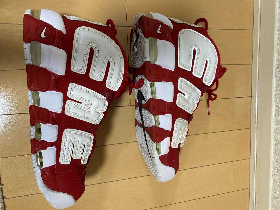 Supreme × Nike Air More Uptempo "White/Red"