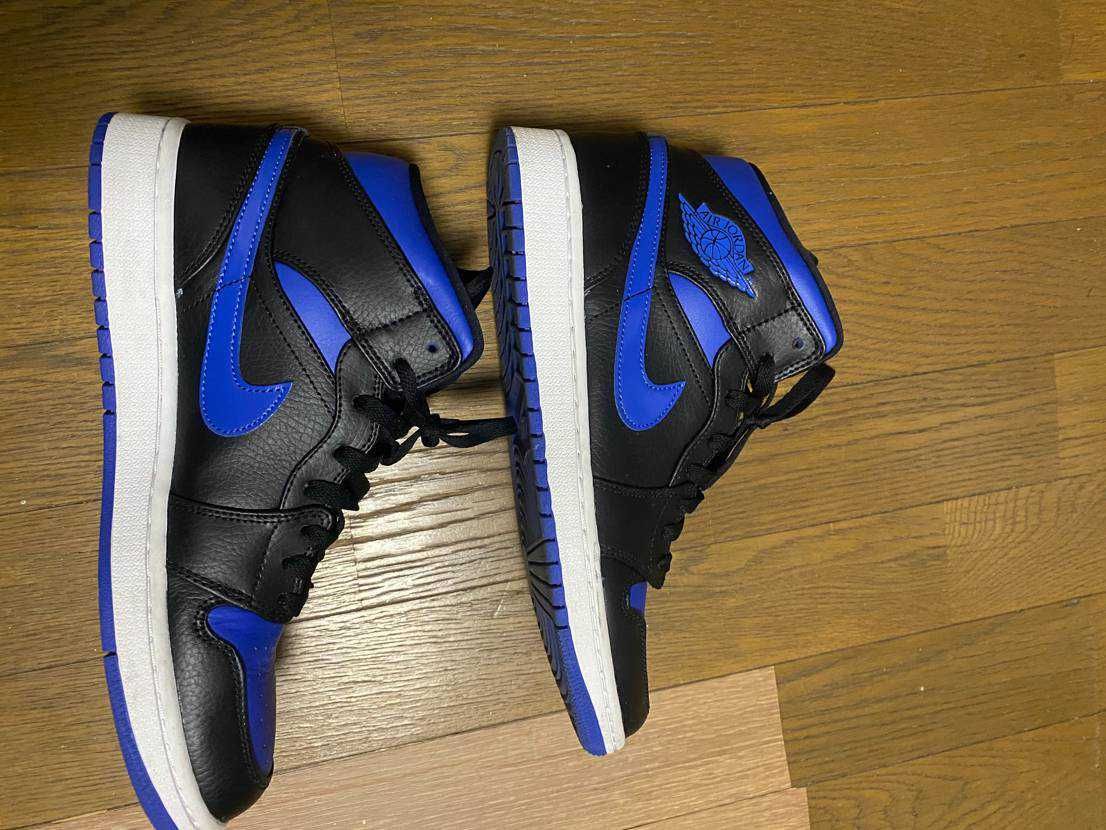 NIKE AIR JORDAN 1 MID "BLACK/BLUE"