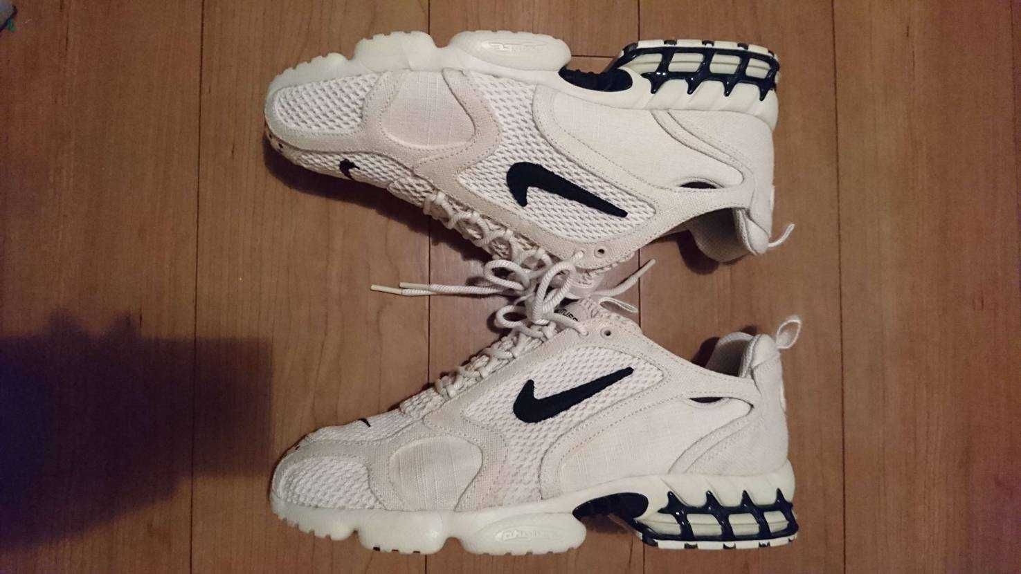 Stussy × Nike Air Zoom Spiridon CG 2 "Fossil/Black"