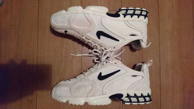 Stussy × Nike Air Zoom Spiridon CG 2 "Fossil/Black"