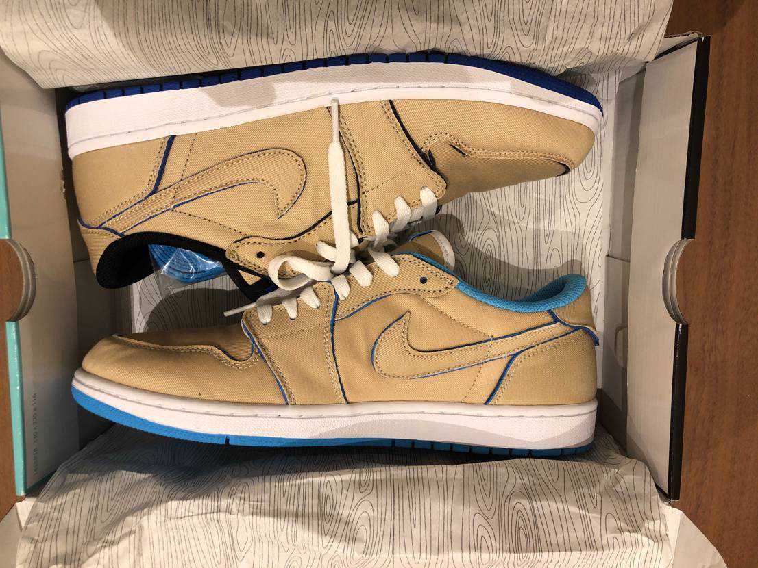 Nike SB Air Jordan 1 Low "Desert Ore/Royal Blue" 