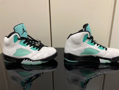 Nike Air Jordan 5 "White/Black/Island Green"