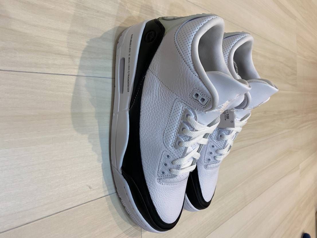 Fragment × Nike Air Jordan 3 "White/Black"