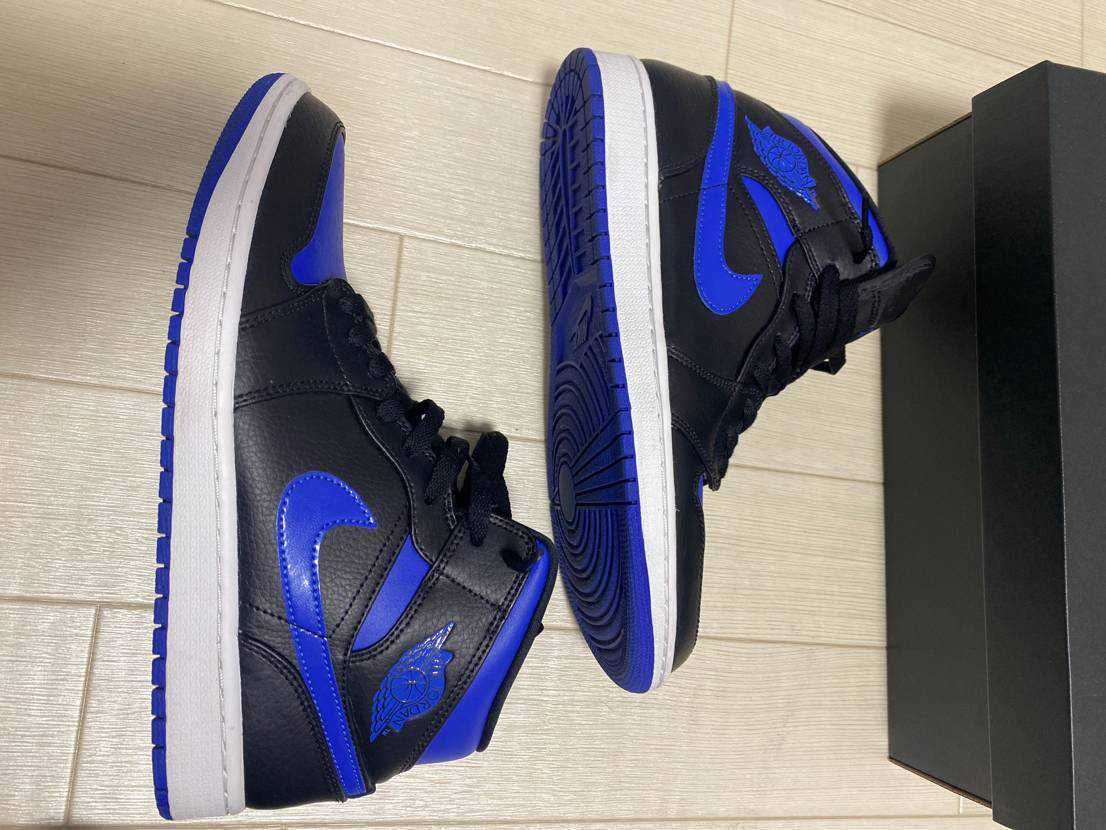 NIKE AIR JORDAN 1 MID "BLACK/BLUE"