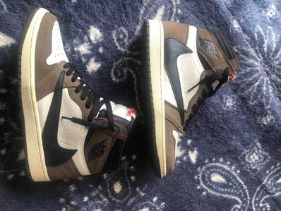 Travis Scott × Nike Air Jordan 1 Retro High OG TS SP "Sail/Dark Mocha"