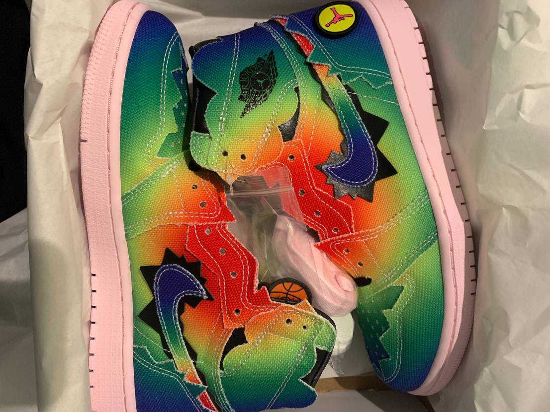 J Balvin × Nike Air Jordan 1 High OG "Rainbow"
