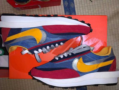 sacai × Nike LDV Waffle "Red/Blue"