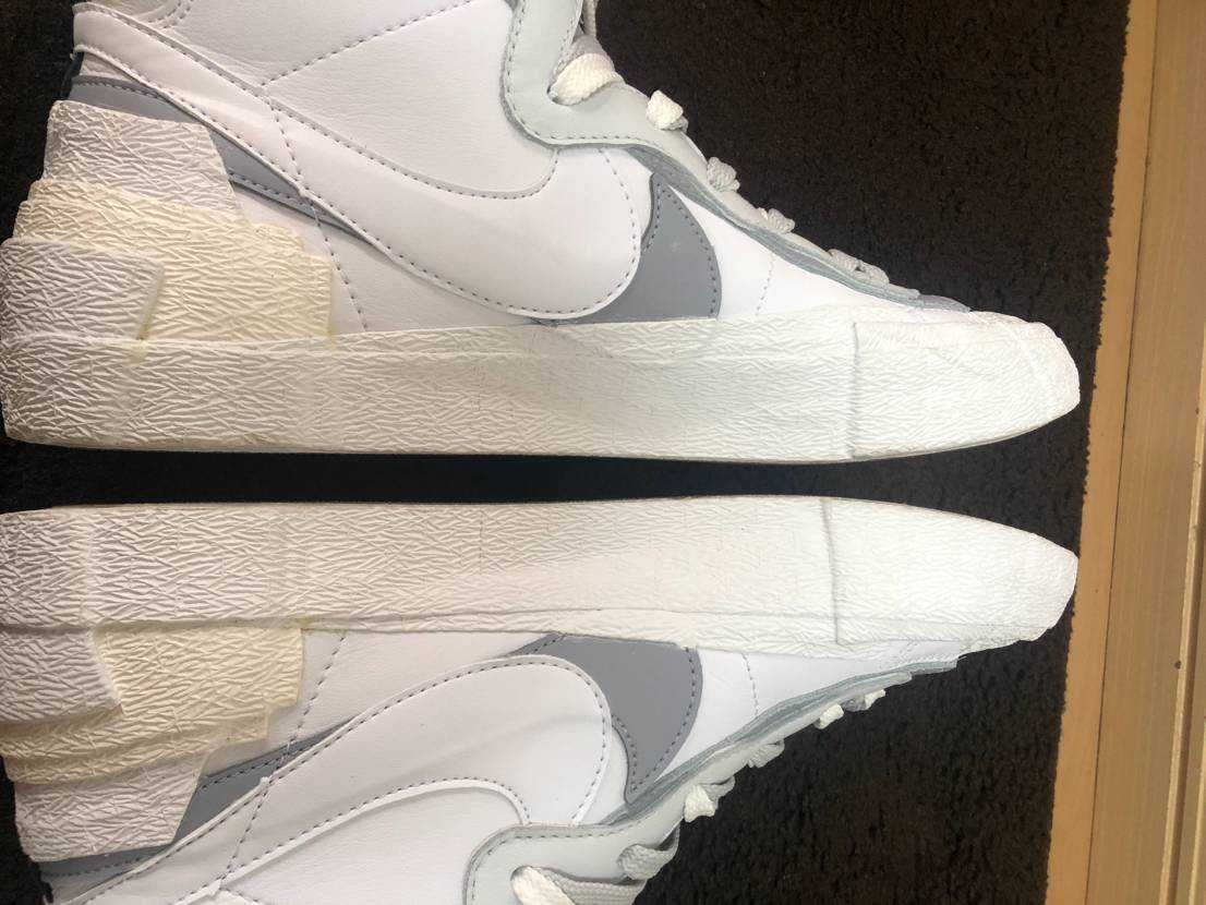 sacai × NIKE BLAZER MID "WHITE/WOLF GREY"