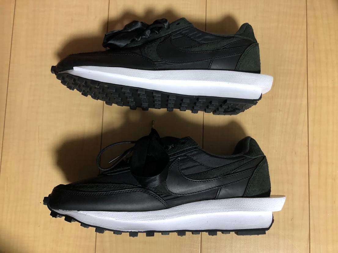 sacai × Nike LDV Waffle "Triple Black"
