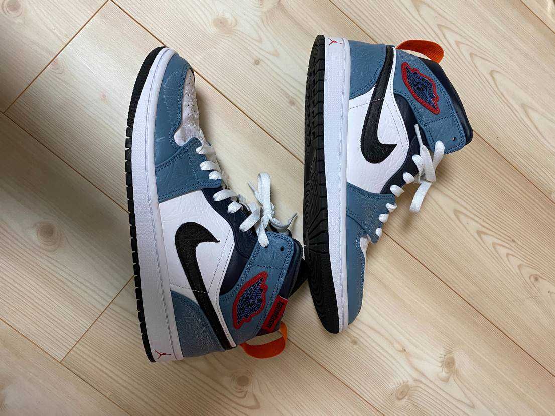 FACETASM × Nike Air Jordan 1 Mid "White/Navy"