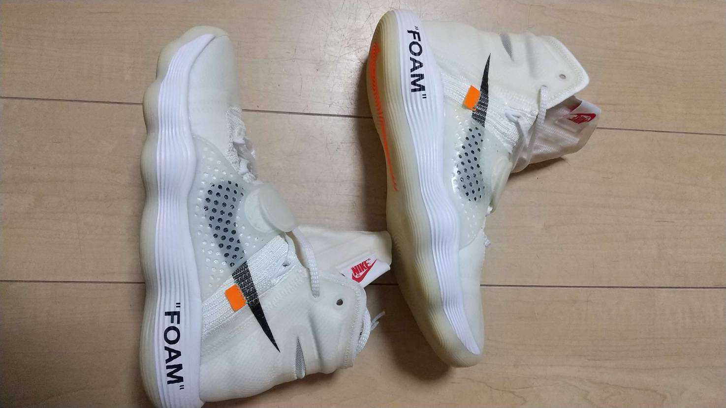 Off-White × Nike React Hyperdunk 2017 Flyknit "The 10/White"