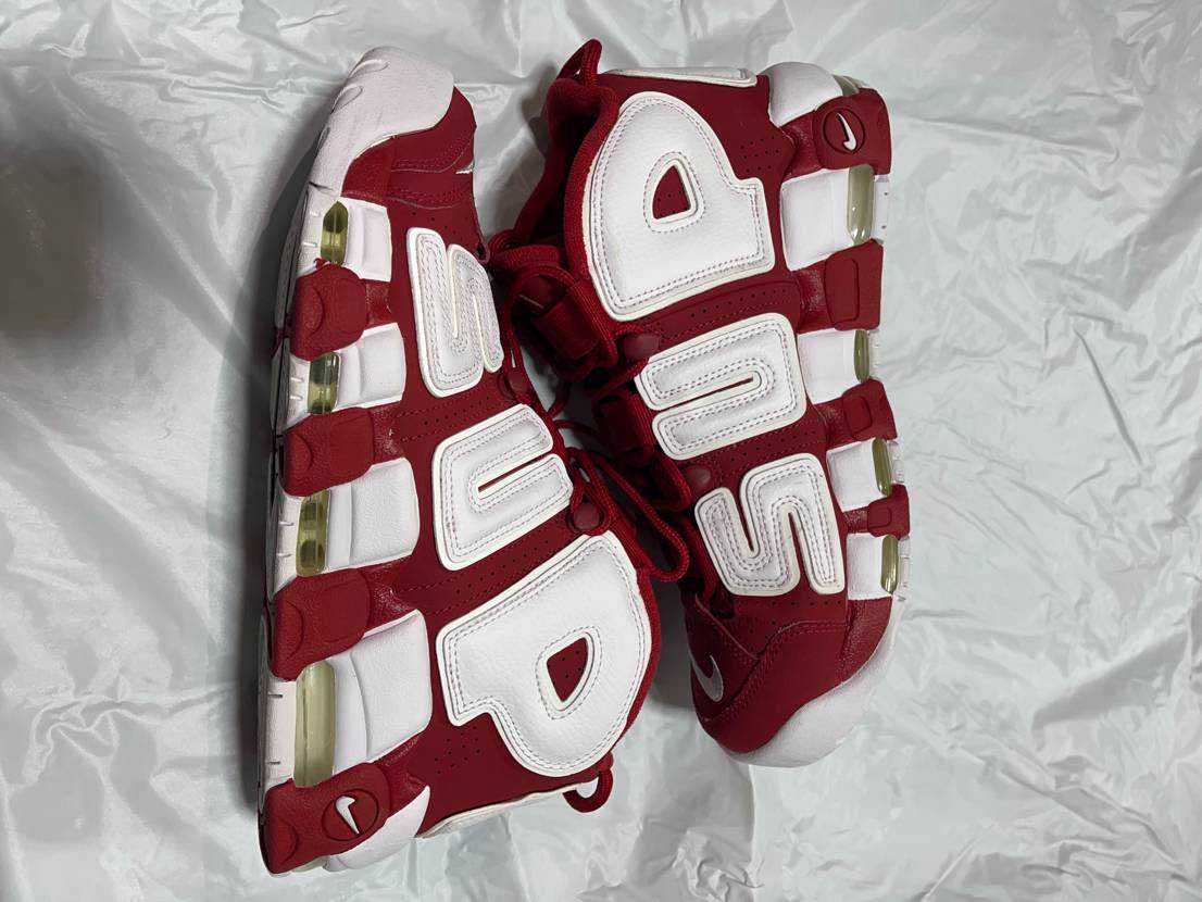 Supreme × Nike Air More Uptempo "White/Red"