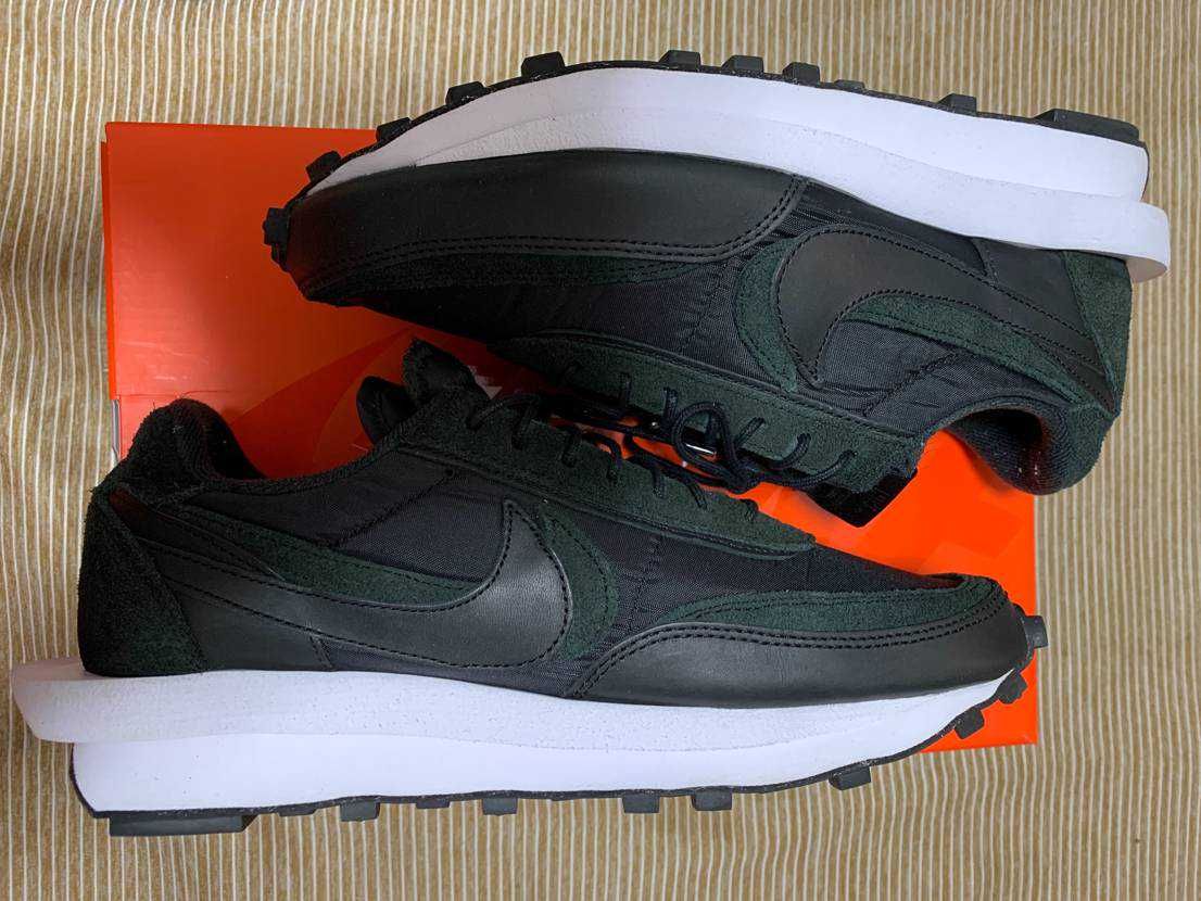 sacai × Nike LDV Waffle "Triple Black"