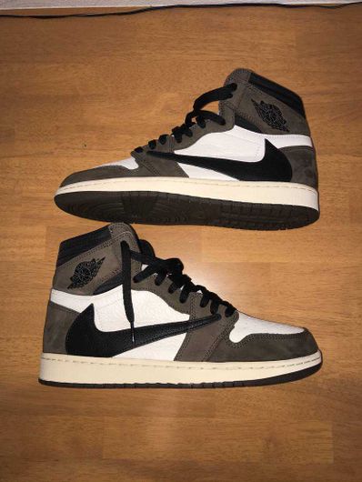 Travis Scott × Nike Air Jordan 1 Retro High OG TS SP "Sail/Dark Mocha"