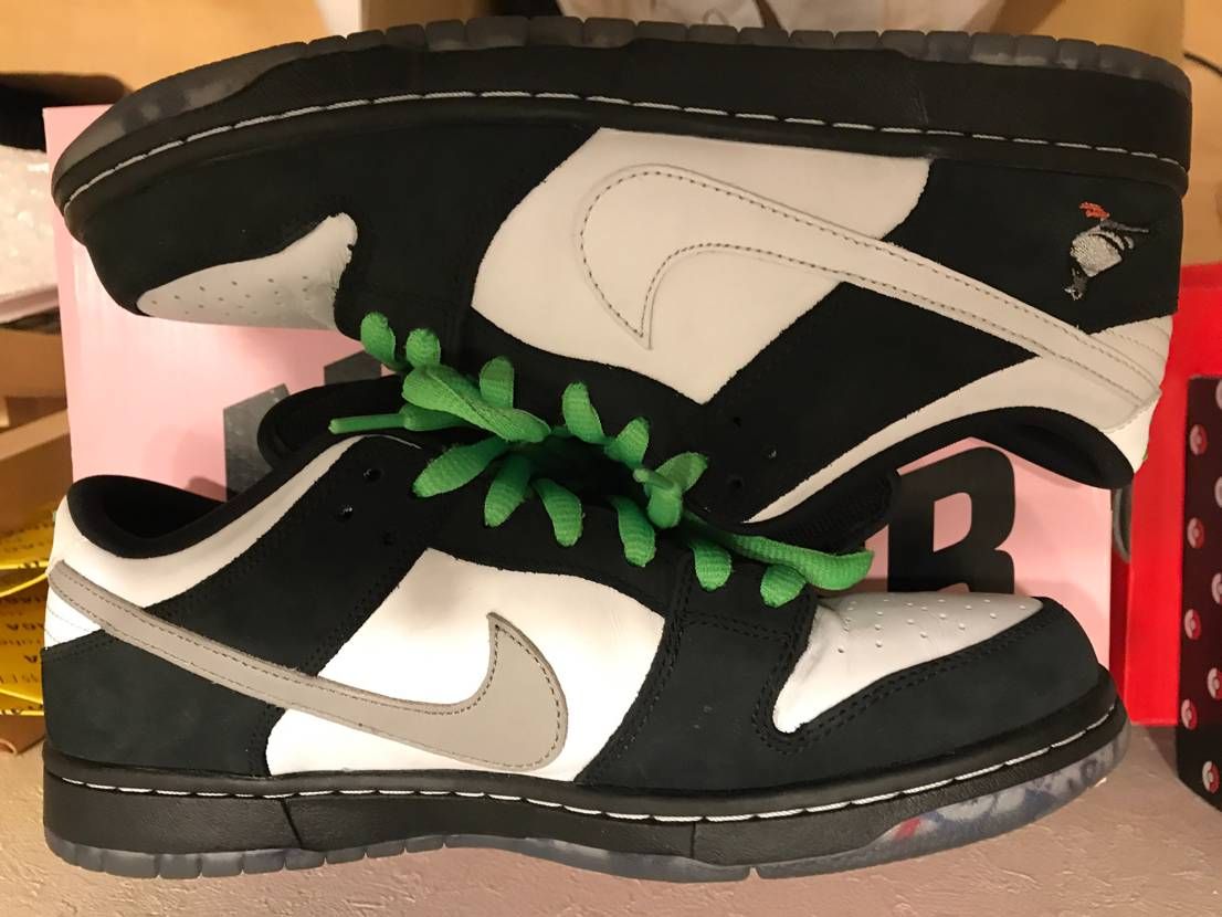 STAPLE × Nike SB Dunk Low "Pigeon Black/White"