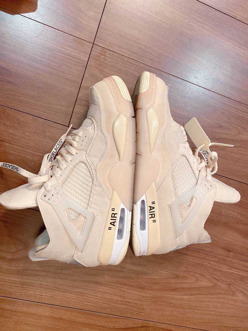 Off-White × Nike Women's Air Jordan 4 SP "Sail"