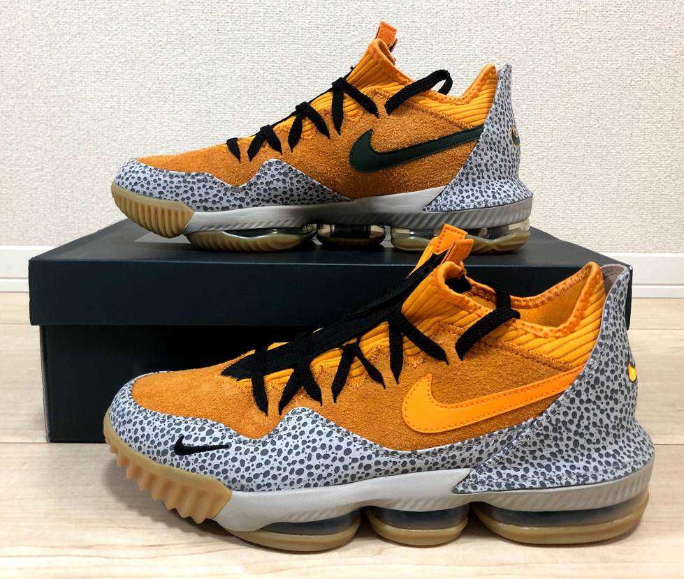 atmos × Nike LeBron 16 Low "Safari" (CD9471-800/CI3358-800)