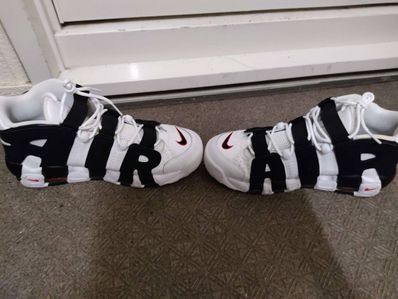 Nike Air More up Tempo "White/Black/University Red"(~2018)