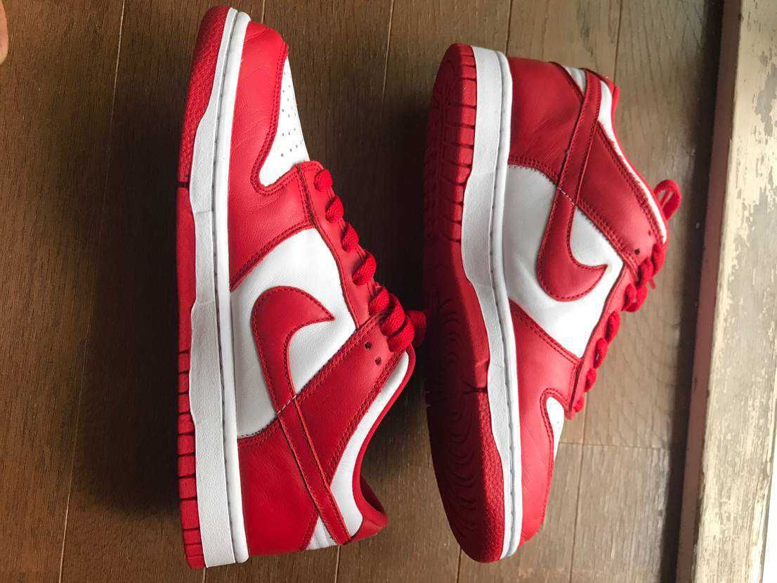 Nike Dunk Low SP "White and University Red"