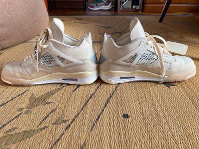 Off-White × Nike Women's Air Jordan 4 SP "Sail"