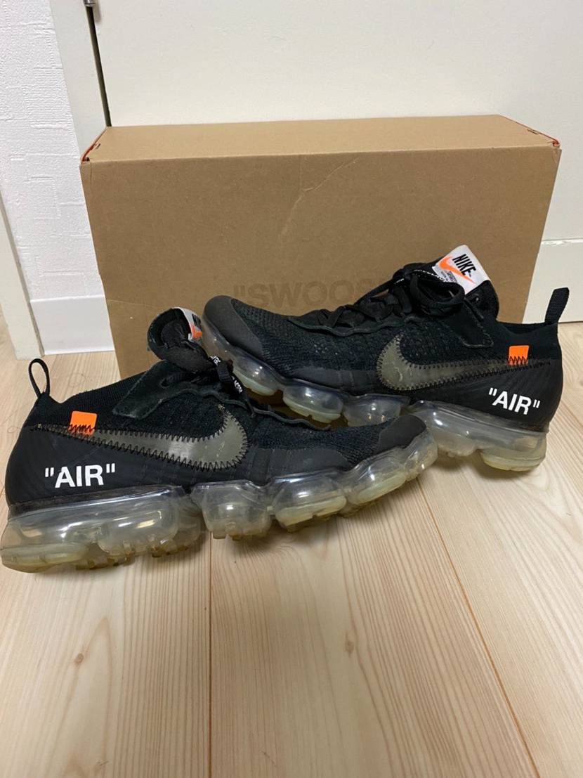 Off-White × Nike Air Vapormax "Black/Total Orange/Clear"