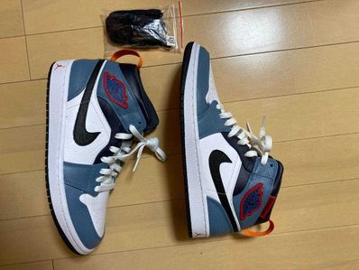 FACETASM × Nike Air Jordan 1 Mid "White/Navy"