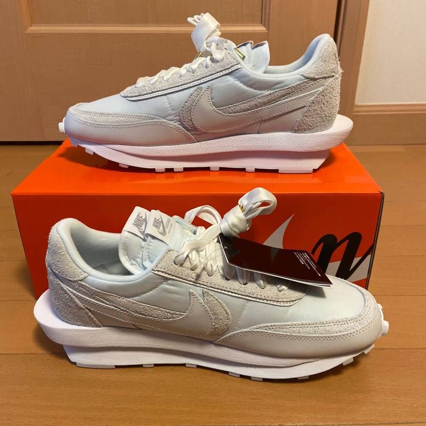 sacai × Nike LDV Waffle "Triple White"