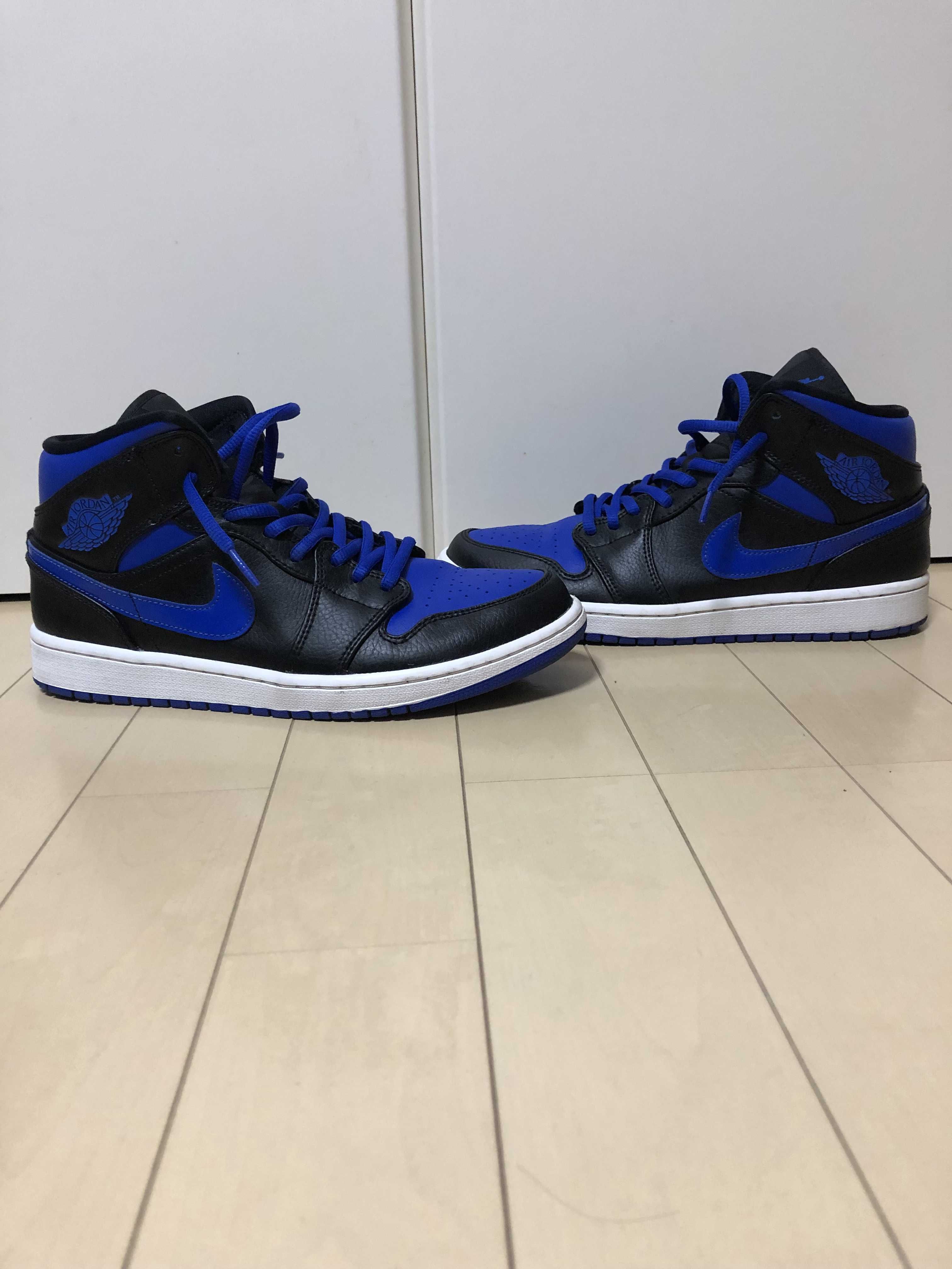 NIKE AIR JORDAN 1 MID "BLACK/BLUE"