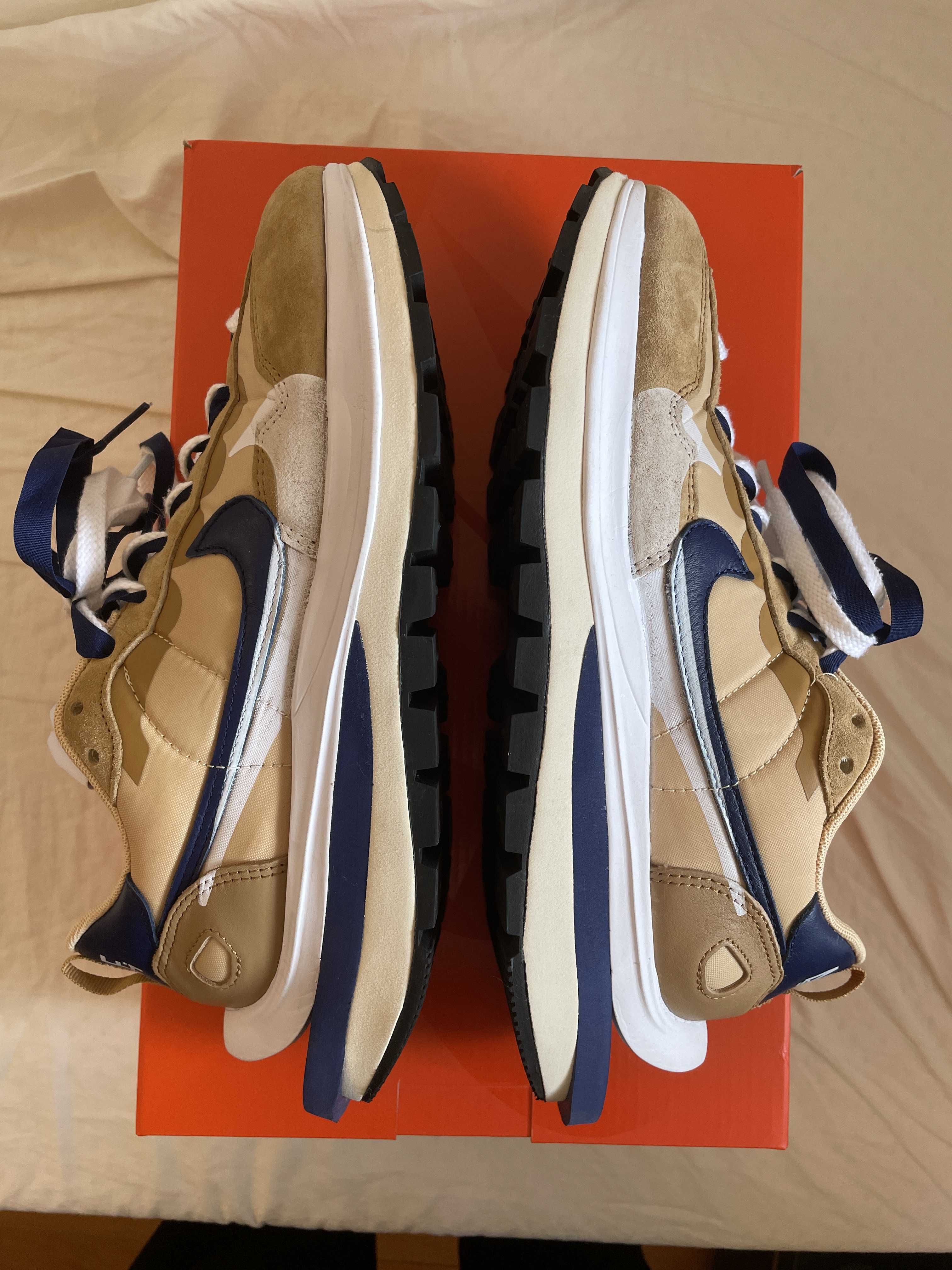 Sacai × Nike Vapor Waffle "Sesame And Blue Void"