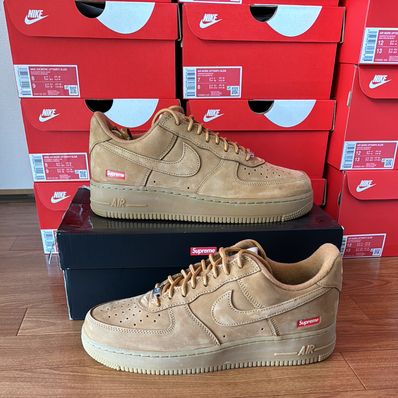 Supreme × Nike Air Force 1 Low "Flax/Wheat"