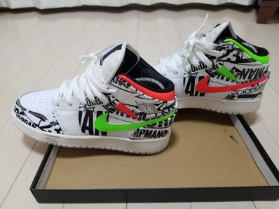 Nike GS Air Jordan 1 Mid "All Over Logos"