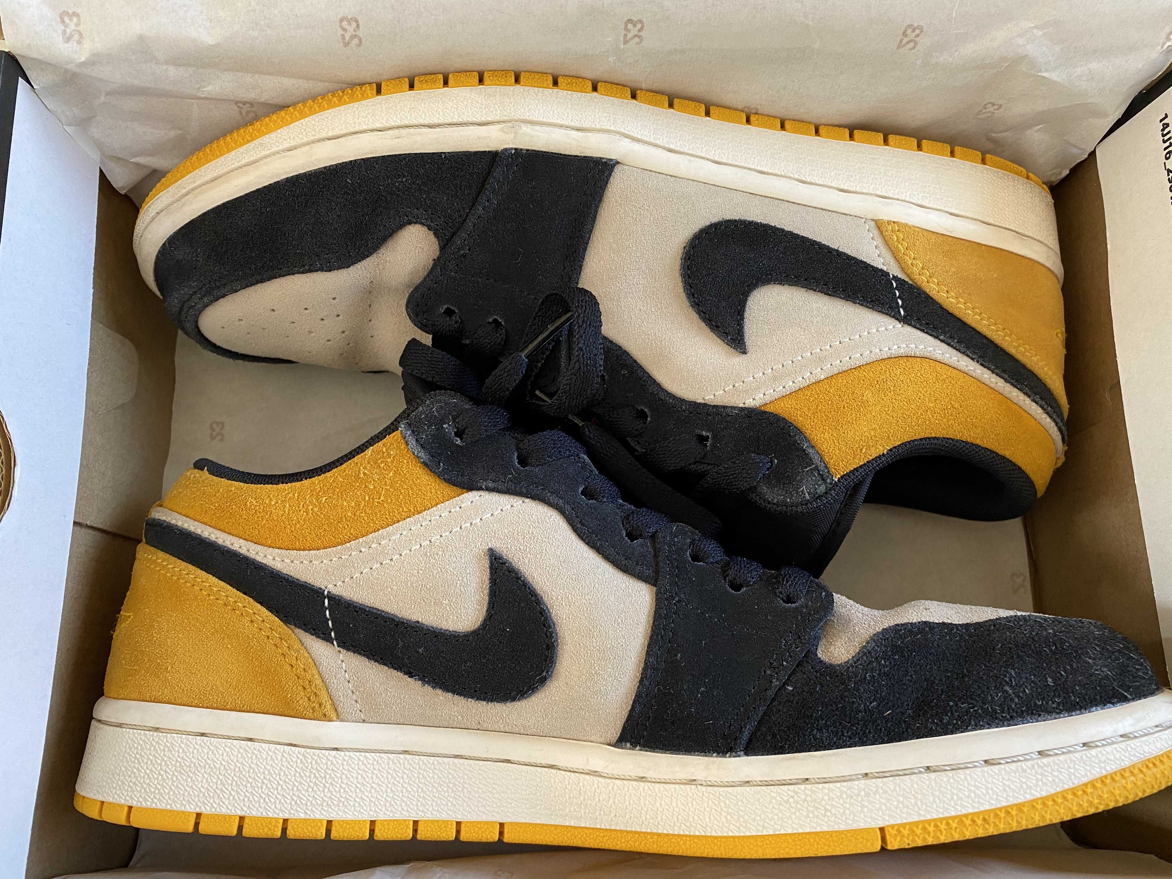 Nike Air Jordan 1 Low "Sail University Gold Black"