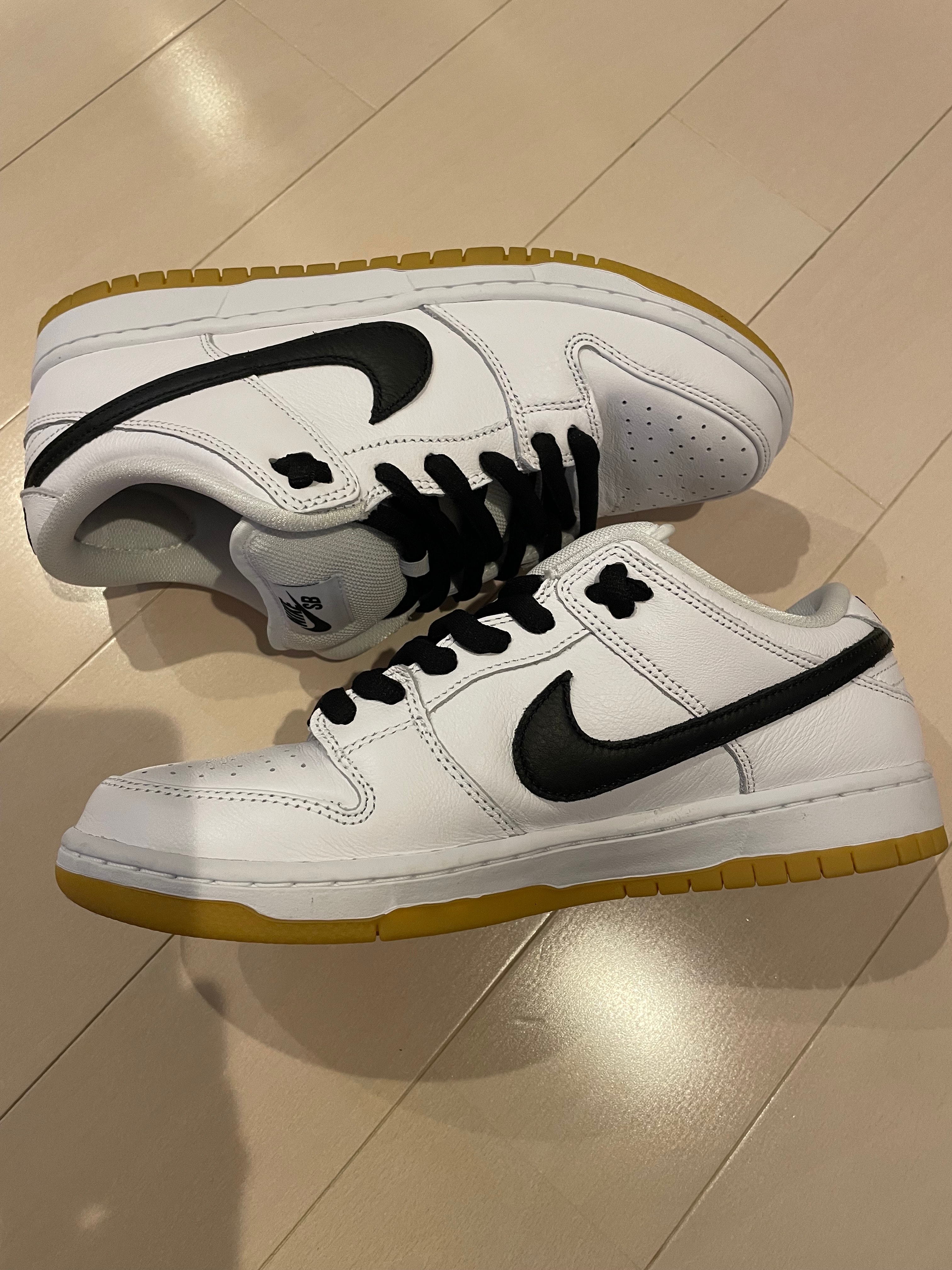 Nike SB Dunk Low Pro "White/Black-White-Gum Light Brown"