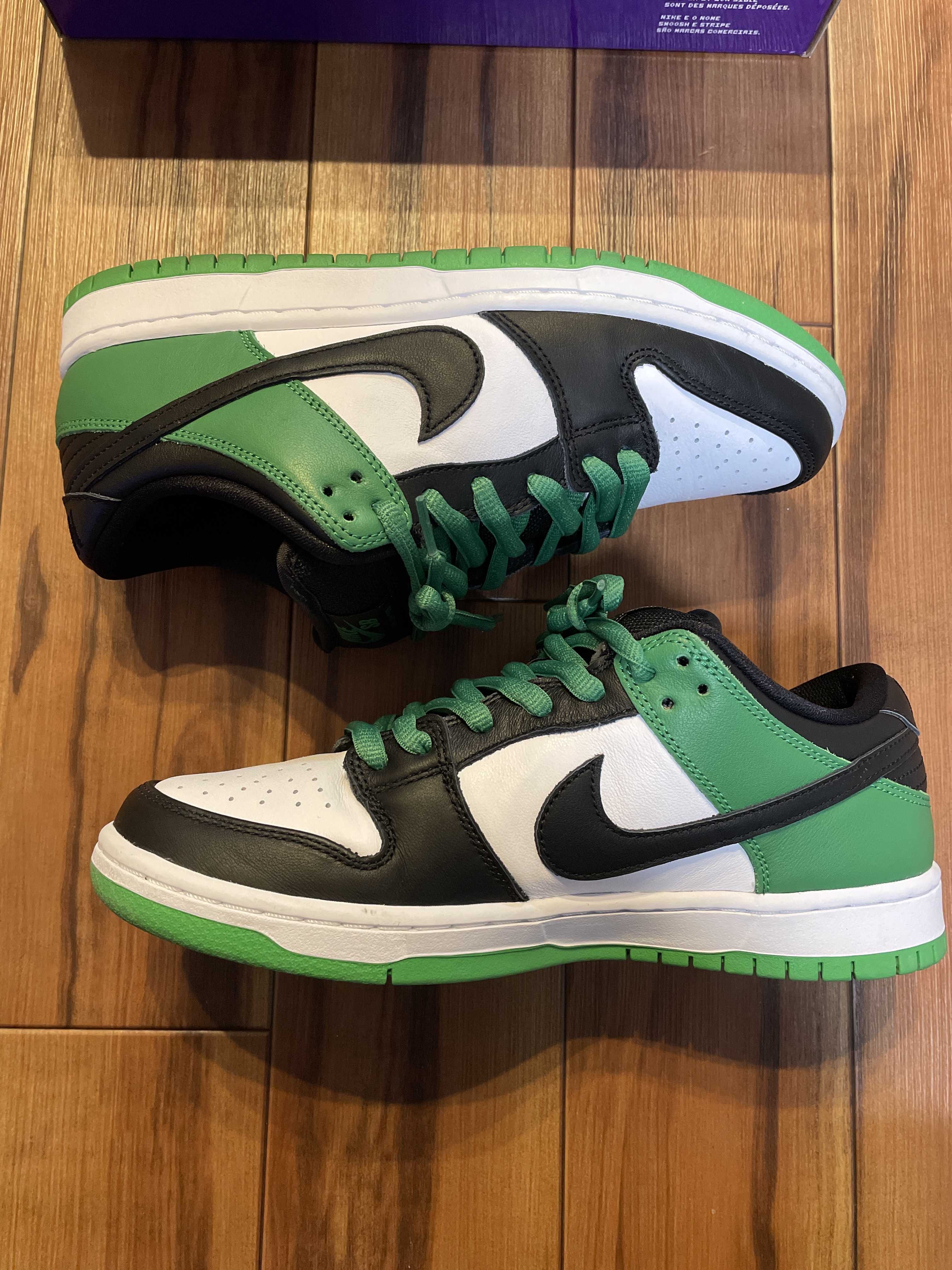 Nike SB Dunk Low Pro "Black and Classic Green"