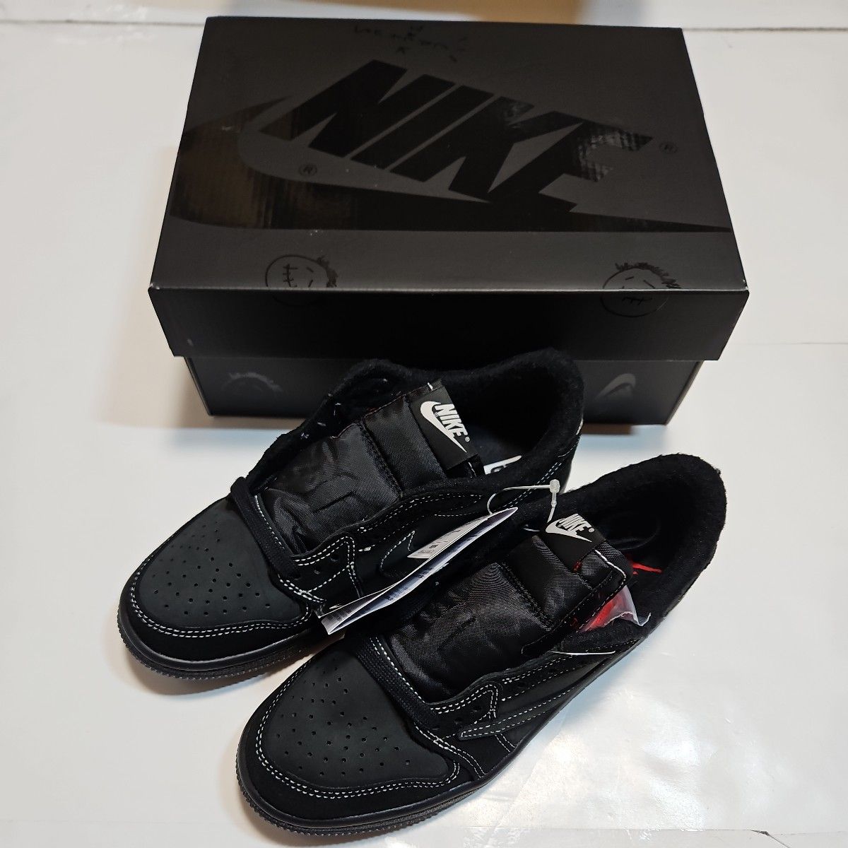 Travis Scott × Nike PS Air Jordan 1 Low OG SP "Black Phantom"
