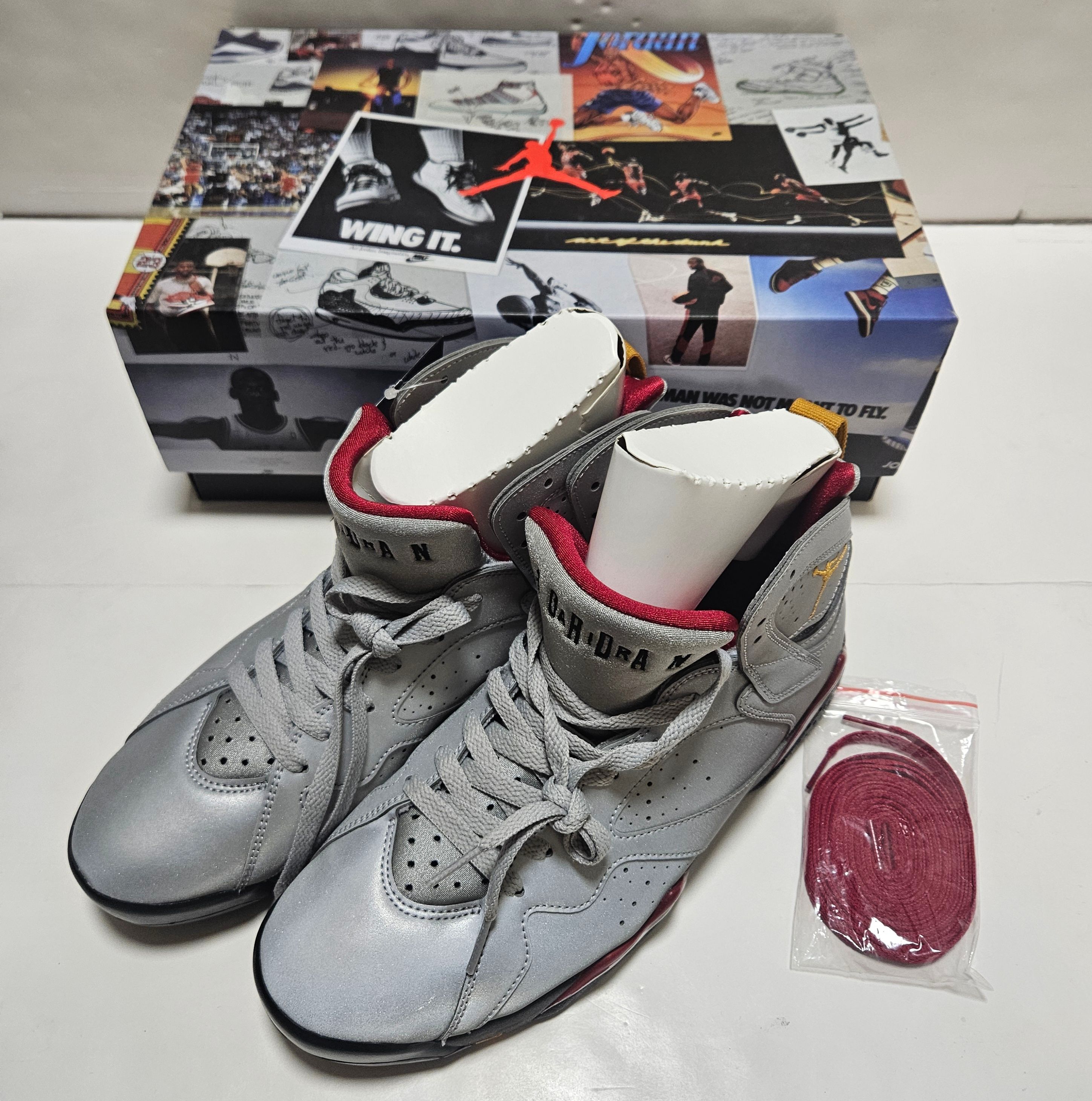 NIKE AIR JORDAN 7 REFLECTIVE CARDINAL