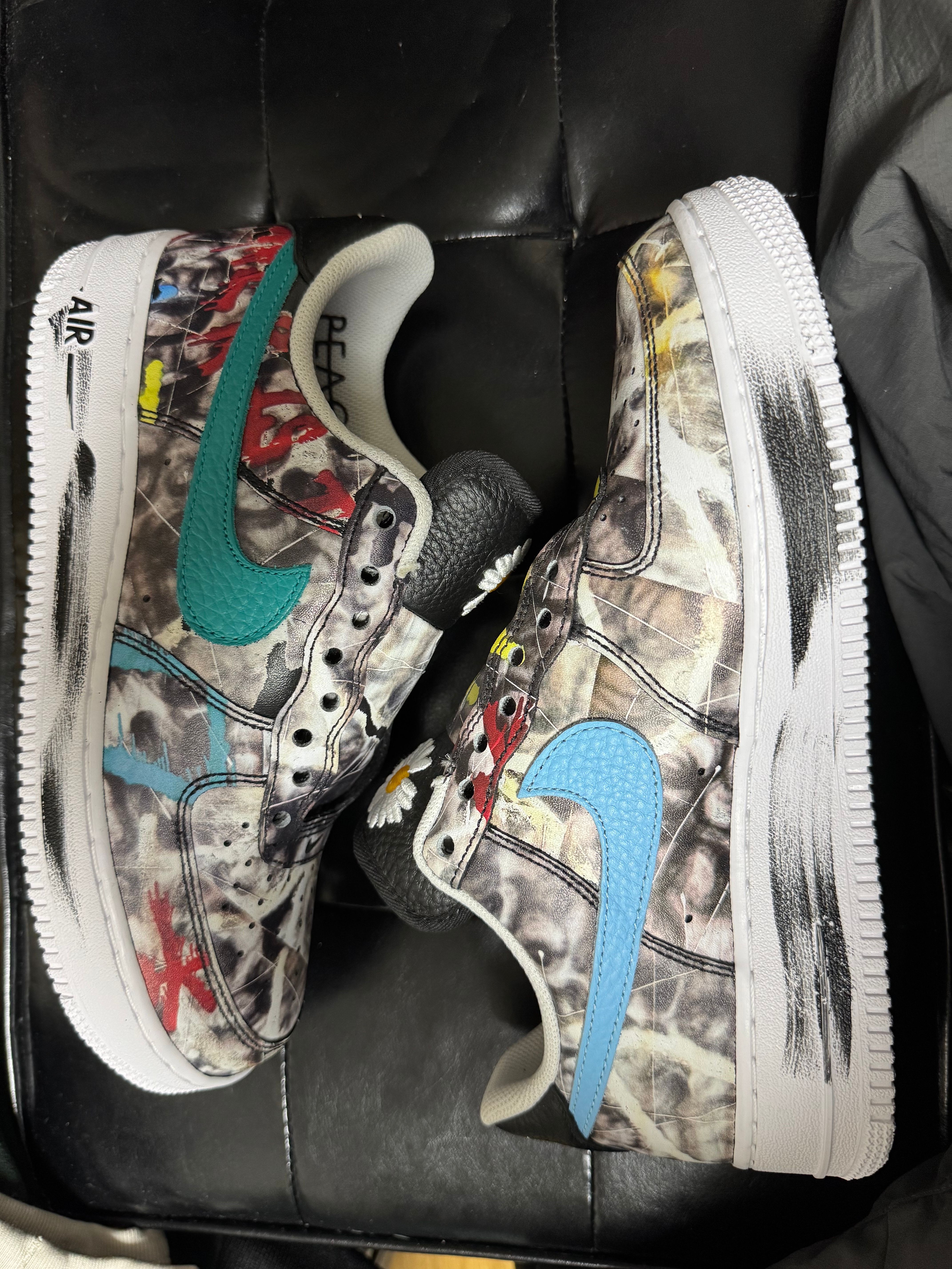 PEACEMINUSONE × Nike Air Force 1 Low '07 Para-Noise 3.0 "Black and Multi-Color" / G-DRAGON