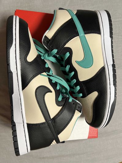Nike Dunk High Retro EMB "Pearl White and Washed Teal"