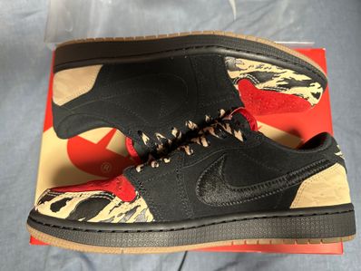 Sole Fly × Nike Air Jordan 1 Low "Black and Sport Red"