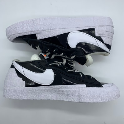 sacai × Nike Blazer Low "Black Patent Leather"