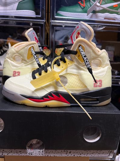 Off-White × Nike Air Jordan 5 "Sail"