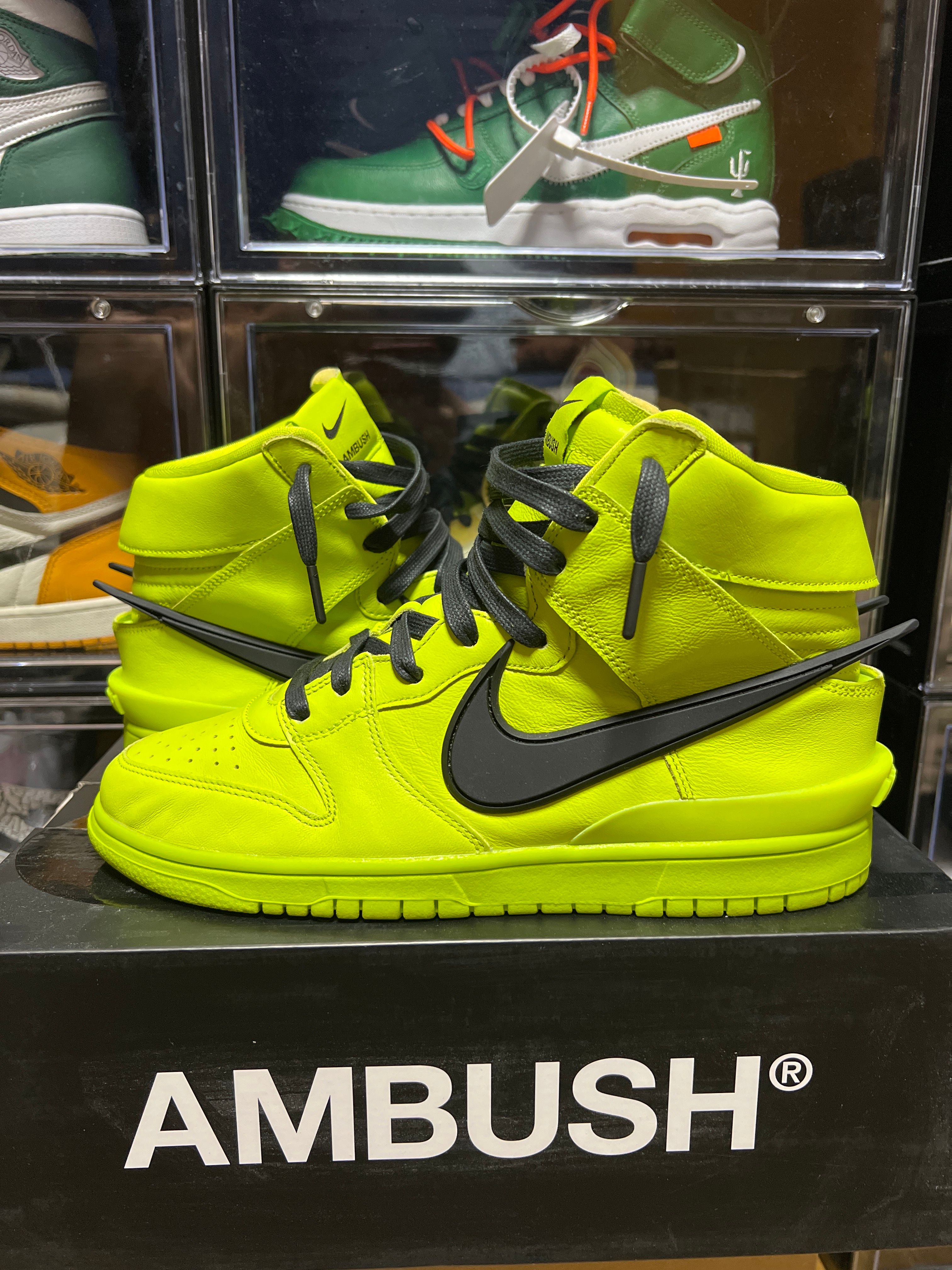 AMBUSH × NIKE DUNK HIGH "FLASH LIME"