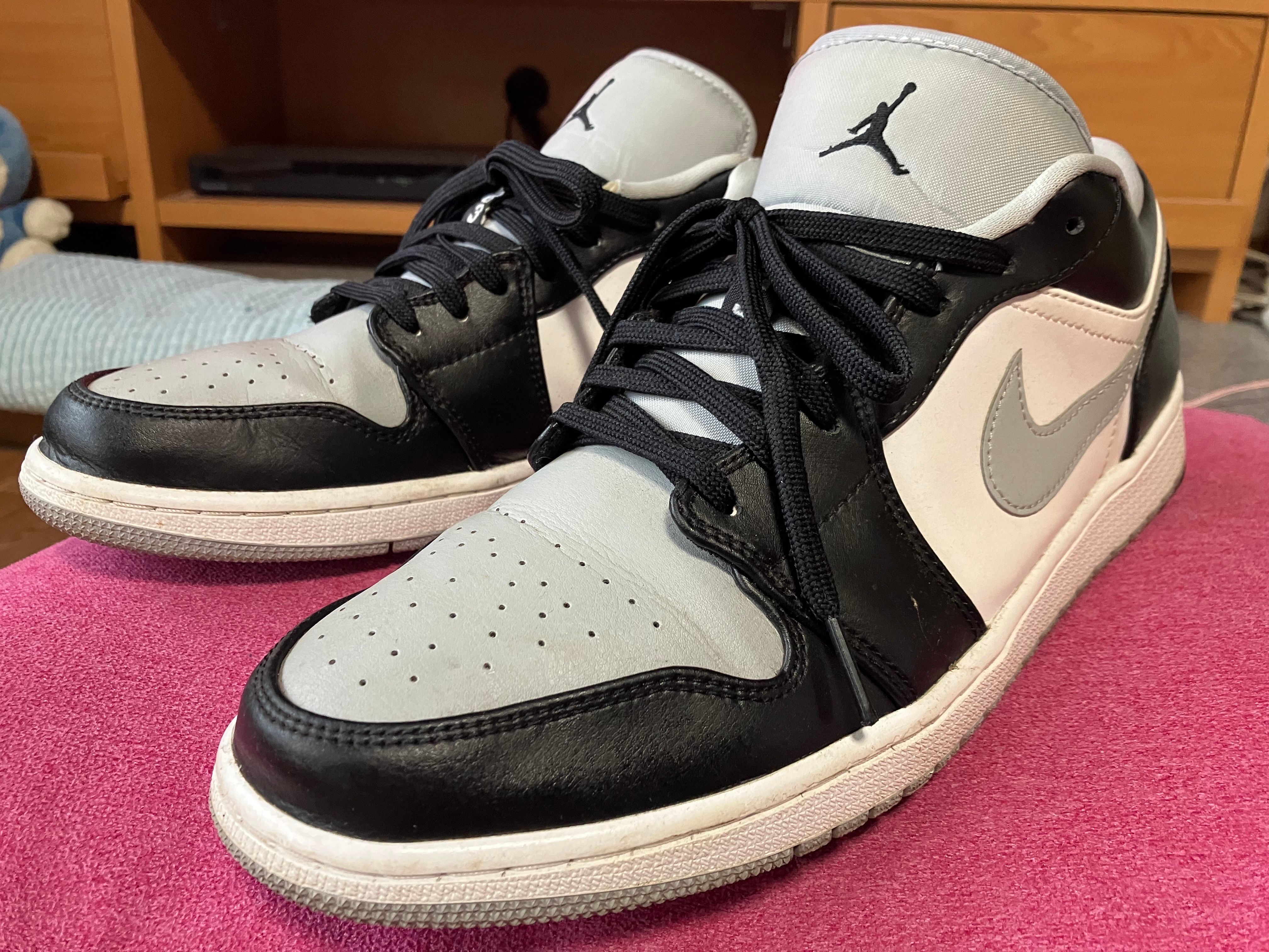 NIKE AIR JORDAN 1 LOW "BLACK/LIGHT SMOKE GREY"